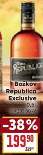 Billa Božkov Republica Exclusive 0,5L nabídka