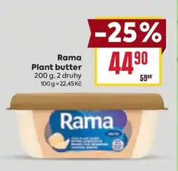 Billa Rama Plant butter nabídka