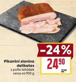 Billa Pikantní slanina delikates nabídka