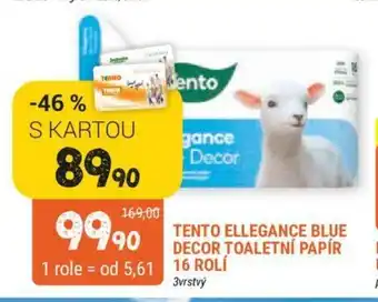 Trefa Tento Ellegance Blue Decor Toaletní Papír 16 Rolí nabídka