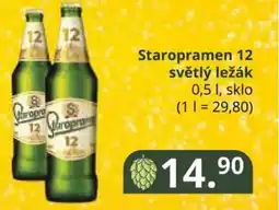 Potraviny CZ Staropramen 12 světlý ležák nabídka