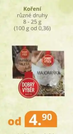 Potraviny CZ Koření nabídka