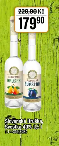 TEMPO Slovenská Hruška, Švestka 40% nabídka