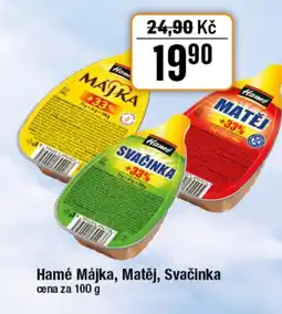 TEMPO Hamé Májka, Matěj, Svačinka nabídka