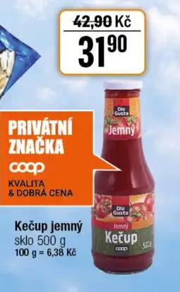 Kečup jemný sklo 500 g