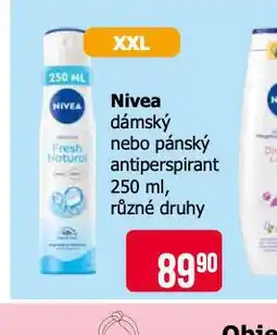 Teta Nivea antiperspirant nabídka