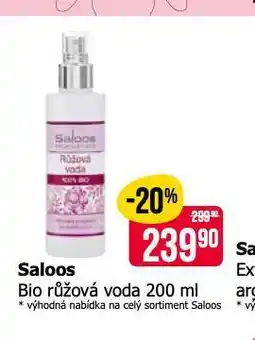 Saloos bio růžová voda