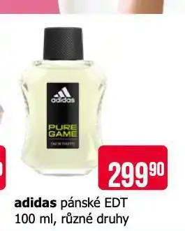 Teta Adidas pánské edt nabídka