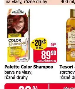 Teta Palette color shampoo barva na vlasy nabídka