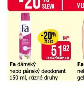 Teta Fa deodorant nabídka