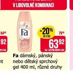 Teta Fa sprchový gel nabídka
