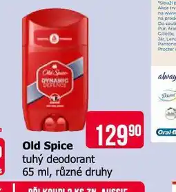 Teta Old spice tuhý deodorant nabídka