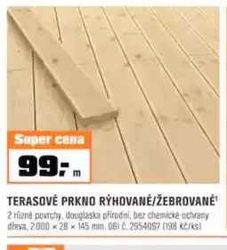 OBI TERASOVÉ PRKNO RÝHOVANÉ/ŽEBROVANÉ nabídka