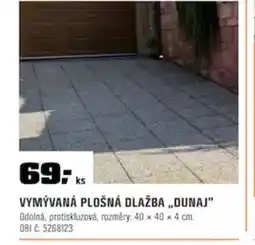 OBI VYMÝVANÁ PLOŠNÁ DLAŽBA DUNAJ nabídka