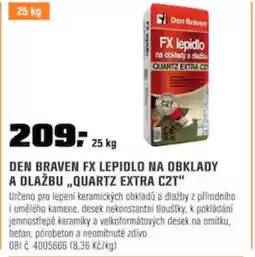 OBI DEN BRAVEN FX LEPIDLO NA OBKLADY A DLAŽBU „QUARTZ EXTRA C2T nabídka