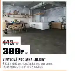 OBI VINYLOVÁ PODLAHA „OLBIA nabídka
