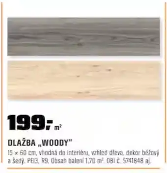 OBI DLAŽBA „WOODY nabídka