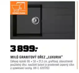 MILÓ GRANITOVÝ DŘEZ „,LUXURIA