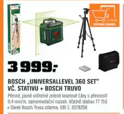 OBI BOSCH,,UNIVERSALLEVEL 360 SET" VČ. STATIVU + BOSCH TRUVO nabídka