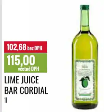 Ratio LIME JUICE BAR CORDIAL nabídka