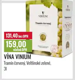 Ratio VÍNA VINIUM nabídka