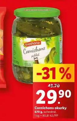 Lidl Cornichons okurky nabídka