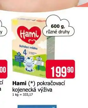 Teta Hami pokračovací kojenecká výživa nabídka