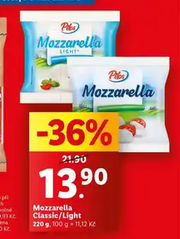 Lidl Mozzarella classic / light nabídka