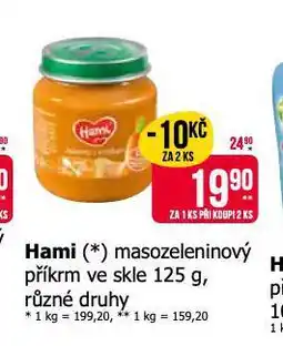 Teta Hami masozeleninový příkrm nabídka
