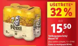 Lidl Pivo velkopopovický kozel 10 nabídka