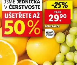 Lidl Pomeranče nabídka