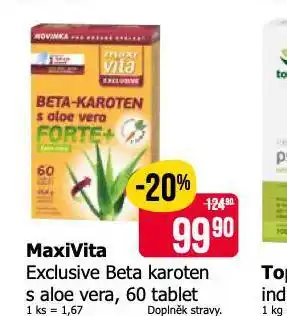 Teta Maxivita exclusive beta karoten s aloe vera nabídka