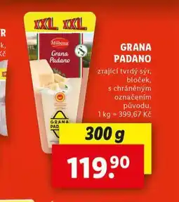 Lidl Grana padano nabídka