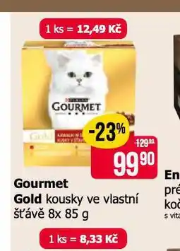 Teta Gourmet gold kousky ve vlastní šťávě nabídka