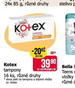 Teta Kotex tampony nabídka