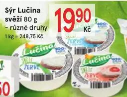 Žabka Sýr Lučina svěží 80 g nabídka