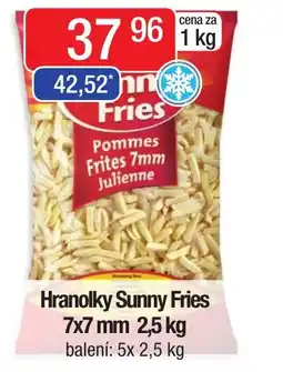 Hranolky Sunny Fries 7x7 mm 2,5 kg