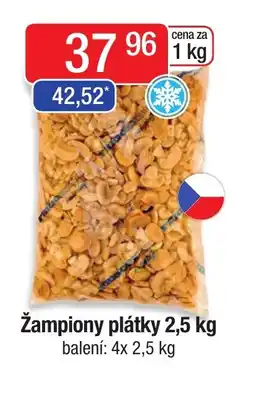 Qanto Žampiony plátky 2,5 kg nabídka