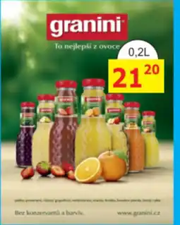 BENE Nápoje granini nabídka