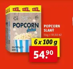 Lidl Popcorn slaný nabídka