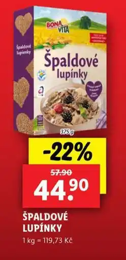 Lidl Špaldové lupínky nabídka