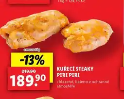Lidl Kuřecí steaky piri piri nabídka