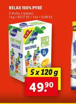 Lidl Relax 100% pyré nabídka