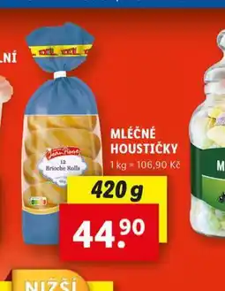 Lidl Mléčné houstičky nabídka