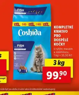 Lidl Coshida kompletní krmivo pro dospělé kočky nabídka