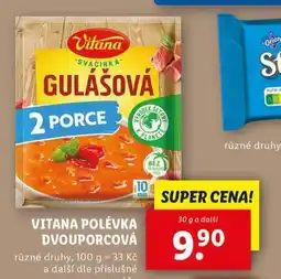 Lidl Vitana polévka dvouporcová nabídka