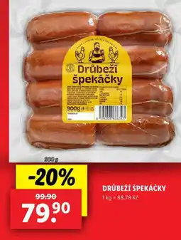 Lidl Drůbeží špekáčky nabídka
