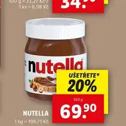 Lidl Nutella nabídka