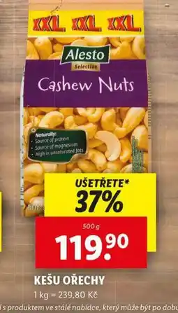 Lidl Kešu ořechy nabídka
