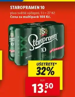 Lidl Pivo staropramen 10 nabídka
